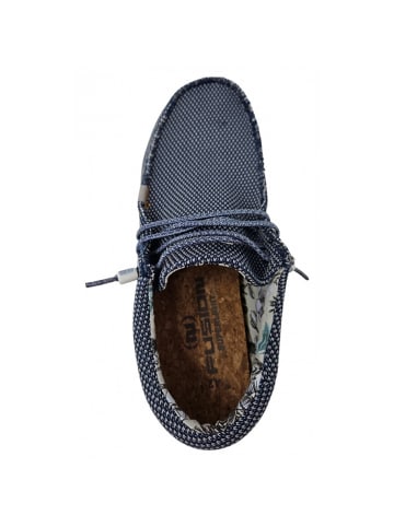 Fusion Leinenschuh in Blau