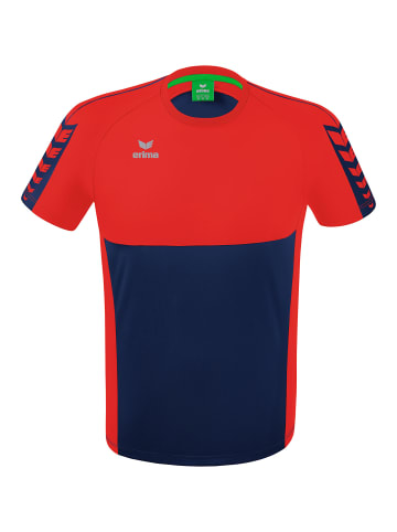 erima Kinder Six Wings T-Shirt in new navy/rot