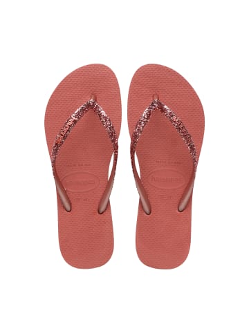 Havaianas Slim Glitter II Zehensandalen zum Hineinschlüpfen Canyon Clay
