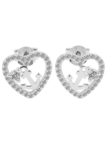 Adeliás Damen Ohrringe – Ohrstecker aus 925 Silber in silber