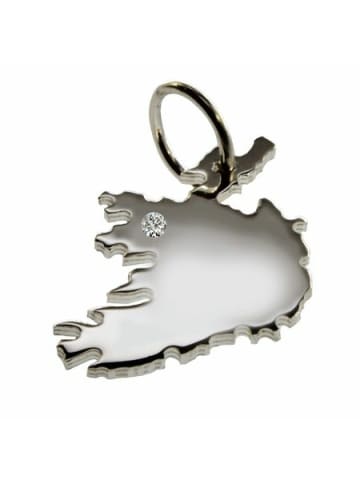 Schmuckador Irland Anhänger mit Brillant 0,015ct 925 Silber in silber