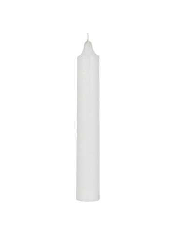 IB Laursen Dickere Rustikale Stabkerze 25 cm aus Ø 3,8 cm in weiss