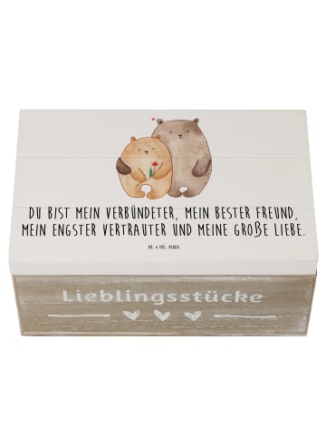 Mr. & Mrs. Panda Aufbewahrungsbox Bären Liebe mit Spruch in Weiß