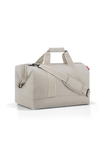 Reisenthel travelling allrounder L - Reisetasche 48 cm (twist maroon) in herringbone sand