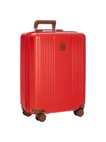 BRIC`s Ferrara - 4-Rollen-Kabinentrolley 55 cm (green) in rot