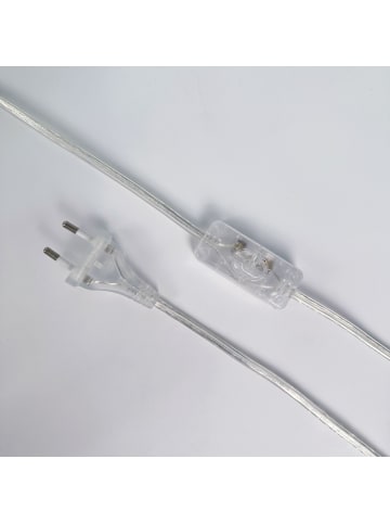 relaxdays Tischlampe in Weiß/ Silber - (H)50 x Ø 18,5 cm