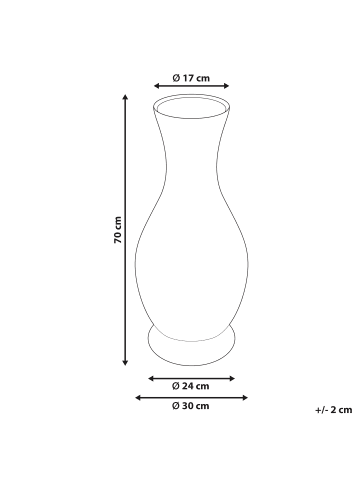 Beliani Dekovase TRINISA in  - (W) 30 x (H) 70 x (L) 30 cm