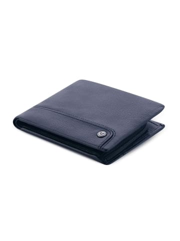 Roncato Alaska Geldbörse RFID Schutz Leder 13 cm in navy