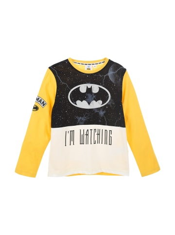 Batman Langarmshirt Longsleeve in Gelb