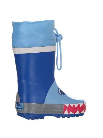 Playshoes Gummistiefel Hai in Blau