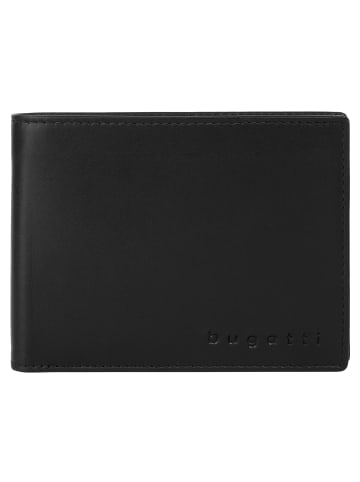 Bugatti Geldbörse SUPER SLIM RFID echt Leder in schwarz