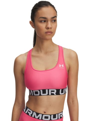 Under Armour Sport-BH "Heatgear Mid Branded" in Pink