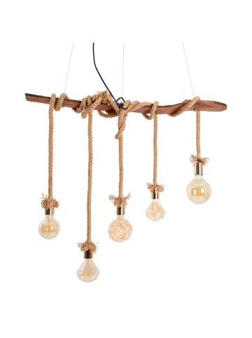 näve Pendelleuchte "ROPE" in natur - (L)100 cm x (B)6 cm x (H)210 cm
