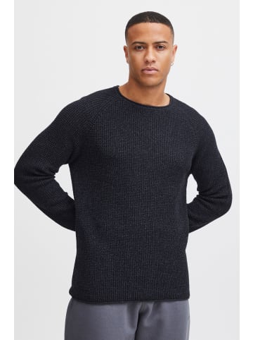 !SOLID Strickpullover SDKotchap 21301069-ME  Melierter Strickpullover mit Rollkanten in Schwarz