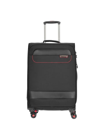 March15 Tourer - 4-Rollen-Trolley M 68 cm in black red