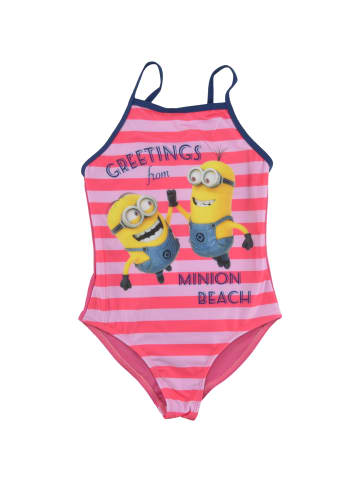 United Labels Minions Badeanzug - Greetings from Minion Beach in pink