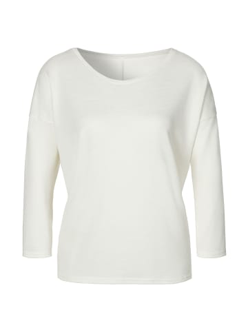 LASCANA 3/4-Arm-Shirt in creme, schwarz