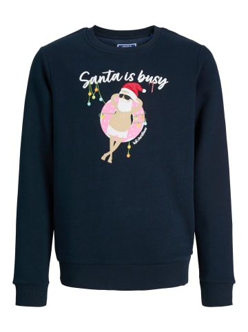 JACK & JONES Junior Sweatshirt JJCHRISTMAS SWEAT CREW NECK JNR in sky captain