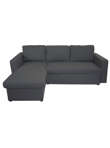MCW Schlafsofa mit Schlaffunktion D92, Dunkelgrau, ohne Deko-Kissen