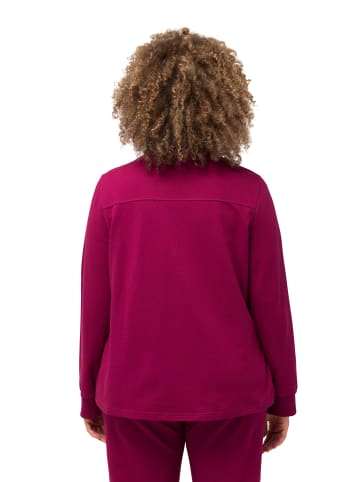 Ulla Popken Sweatjacke in magenta