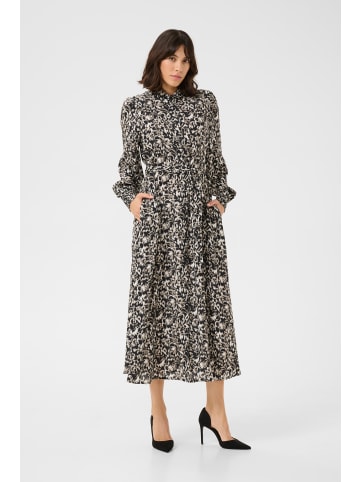 Kaffe Kleid KApollie Regular fit in Black/ElefantS. GraphicFlower