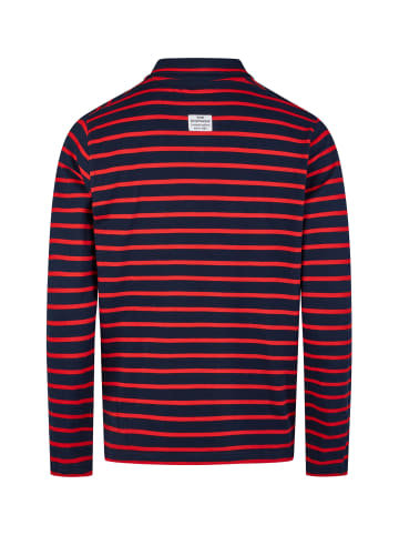 Wind Sportswear Wind Sportswear Langarm Polo in marine-rot