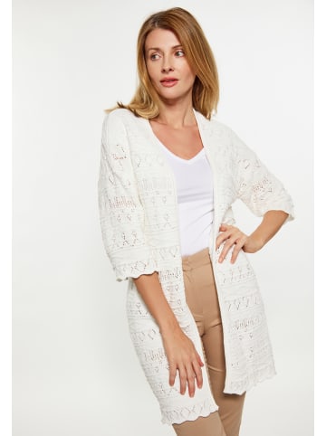 Usha Damen Cardigan in Wollweiss
