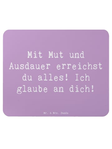 Mr. & Mrs. Panda Mousepad Spruch Sportliche Wettkämpfe Mut und A... in Lavendeltraum