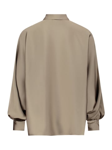 Vera Mont Satin-Bluse mit Kragen in Turf