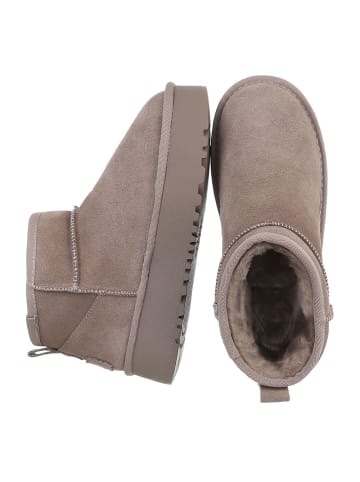 Ital-Design Stiefelette in Hellbraun