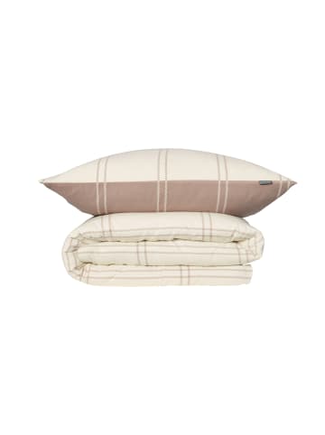 Schiesser Feinbiber-Bettwäsche-Set Ellis in Offwhite