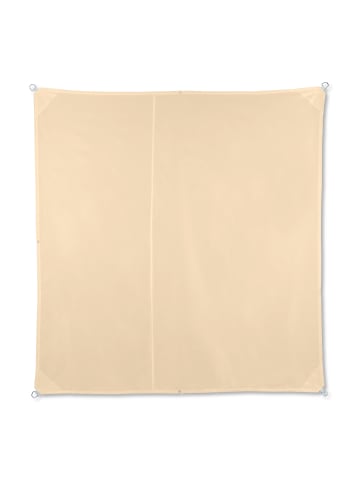 relaxdays Sonnensegel in Beige - 3 x 3 m