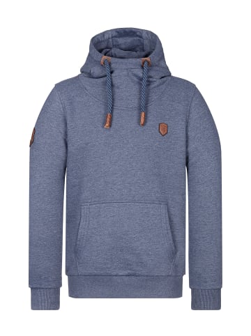 naketano Sweat Hoody Supapimmel Indigo Blue Melange