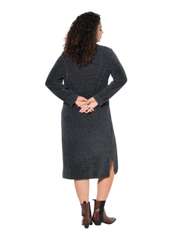 Ulla Popken Strickkleid in graphitgrau