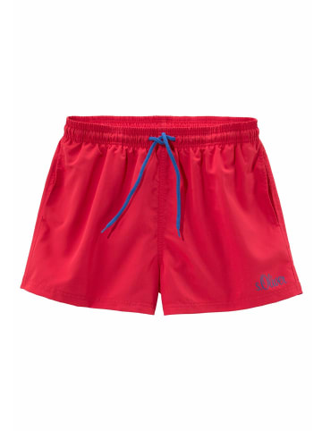 S. Oliver Badeshorts in rot