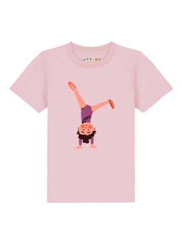 wat? Apparel T-Shirt Turnen in Rosa