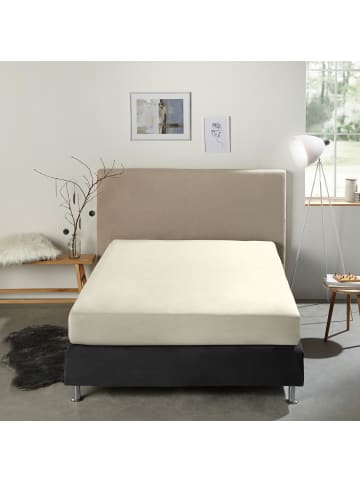 Erwin Müller Single-Jersey Bio Boxspring-Spannbettlaken Bayreuth in natur