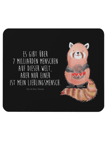 Mr. & Mrs. Panda pc mauspad Roter Panda mit Spruch in Schwarz