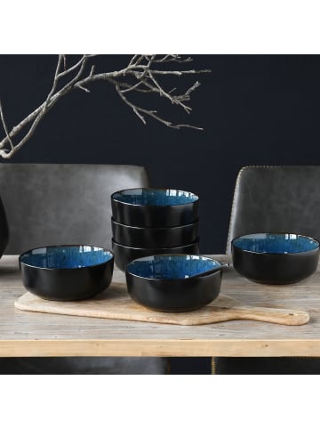 CreaTable 6 er-Set 21553 Nordic Fjord Müslischalen Set in Blue