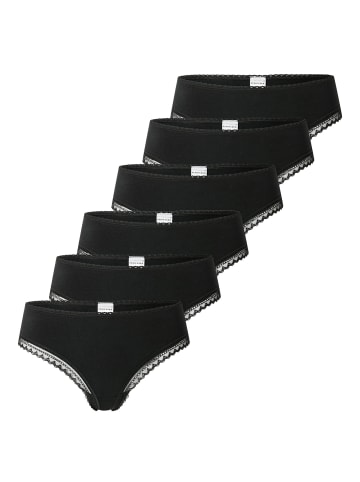 Schiesser String 6er Pack in Schwarz