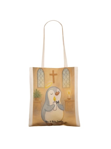 Mr. & Mrs. Panda Beutel Pinguin Kommunion Design ohne Spruch in Weiß