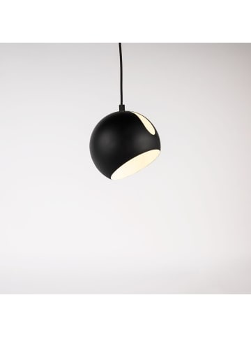 s.LUCE Galerieleuchte Ball tauschbarer Schirm 5m Abhängung in Schwarz