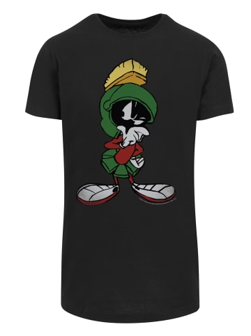 F4NT4STIC Long Cut T-Shirt Tunes Marvin The Martian Pose in schwarz