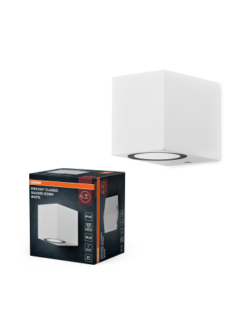 Osram ENDURA Square Down Außen-Wandleuchte, weiß, GU10