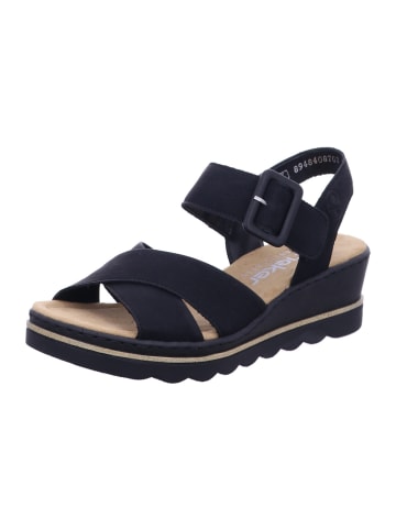 rieker Damen Sandaletten  in Schwarz