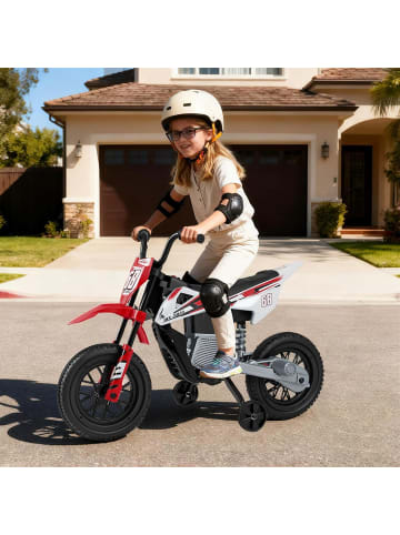 COSTWAY 12V Kinder Motorrad elektrisch in Rot