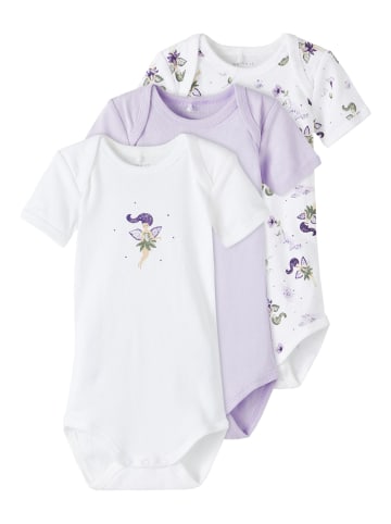 name it Baby Body kurzarm 3er Pack in orchid petal