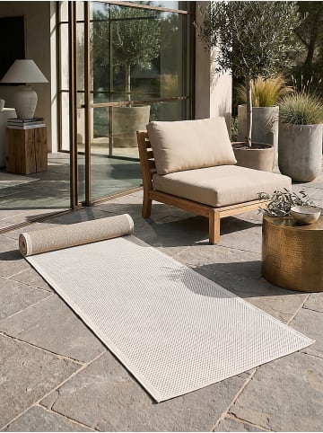 KADIMA DESIGN Läufer Uni flachgewebt pflegeleicht Wohnzimmer Flur Esszimmer in Creme