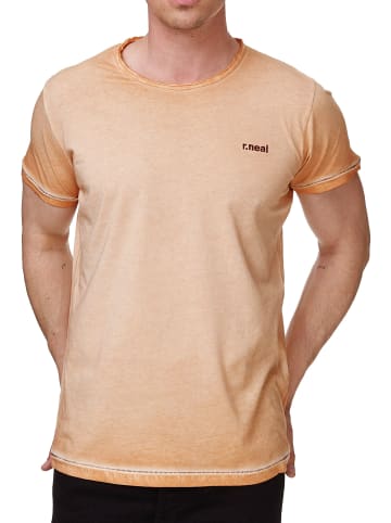 Rusty Neal Oil Washed T-Shirt in Orange