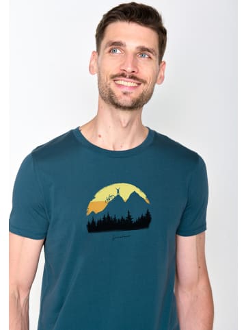 GreenBomb T-Shirt Nature Forest Happy in Blauer Stein